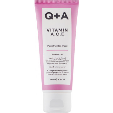 Купить - Q+A Vitamin A.C.E. Warming Gel Mask - Мультивитаминная маска для лица