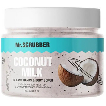 Купить - Mr.Scrubber Coconut Milk Creamy Hands & Body Scrub - Крем-скраб для рук и тела с ароматом кокосового молока
