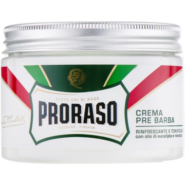 Купить - Proraso Green Line Pre Shave Cream - Освежающий крем с эвкалиптом для ухода за кожей перед бритьем