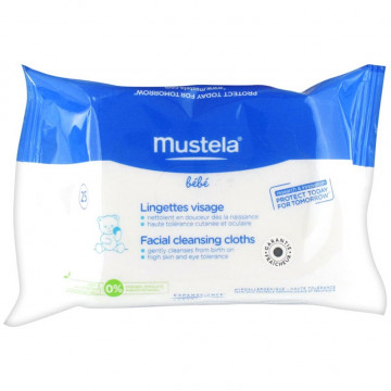 Купить - Mustela Facial Cleansing Cloth - Очищающие салфетки для лица