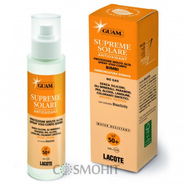 Купить - GUAM Supreme Solare Crema viso-corpo alta protezione - Солнцезащитный спрей c антиоксидантным действием SPF50