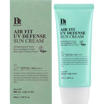 Купить - Benton Air Fit UV defense Sun Cream SPF50+/PA++++ - Солнцезащитный крем с Центеллой