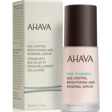 Купить - Ahava Time to Smooth Age Control Brightening and Renewal Serum - Ночная восстанавливающая сыворотка выравнивающая тон кожи