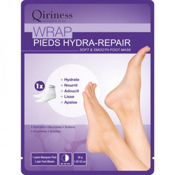 Купить - Qiriness Wrap Pieds Hydra-Repair Soft & Smooth Foot Mask - Смягчающая и разглаживающая маска для кожи стоп