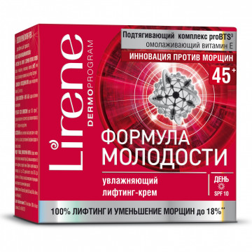 Купить - Lirene Youth Formula Lifting & Moisturizing Day Cream SPF 10 - Увлажняющий дневной лифтинг-крем 45+