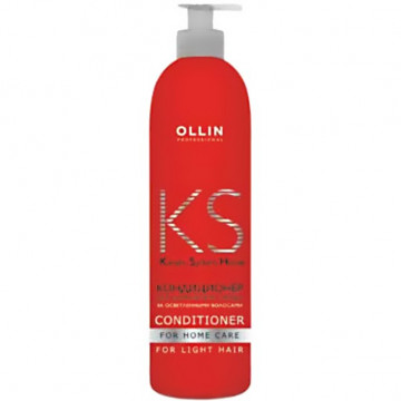 Купить - OLLIN Keratin System Home Conditioner for Light Hair - Кератиновый кондиционер для домашнего ухода для осветлённых волос