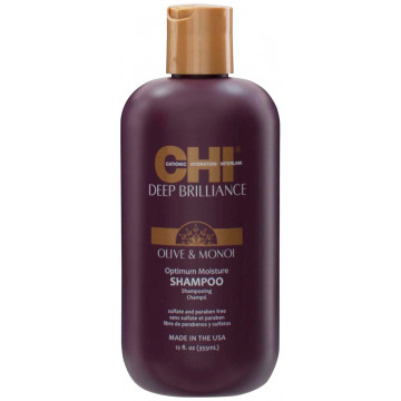 Купить - CHI Deep Brilliance Olive & Monoi Optimum Moisture Shampoo - Увлажняющий шампунь