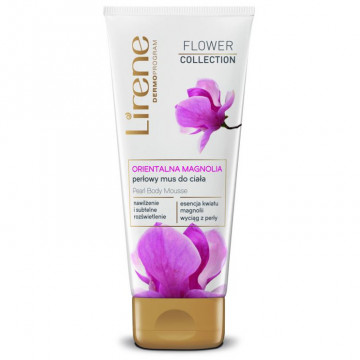 Купить - Lirene Flower Collection Pearl Body Mousse - Жемчужный мусс для тела "Ориентальная магнолия"