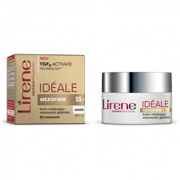 Купить - Lirene Ideale Mezofirm 55+ Anti-Wrinkle Day Cream SPF 15 - Дневной крем против морщин 55+