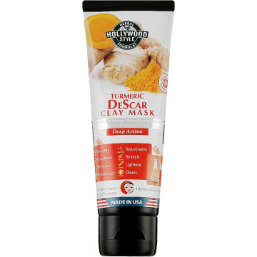Купить - Hollywood Style Organic Turmeric DeScar Clay Mask - Маска для лица с куркумой и глиной 