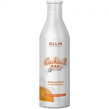 Купить - OLLIN Cocktail Bar Hair Cream Shampoo Egg Shake - Крем-шампунь для блеска и восстановления волос "Яичный коктейль"