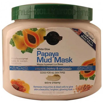 Купить - Hollywood Style White Glow Papaya Mud Mask - Грязевая маска для лица с экстрактом папайи