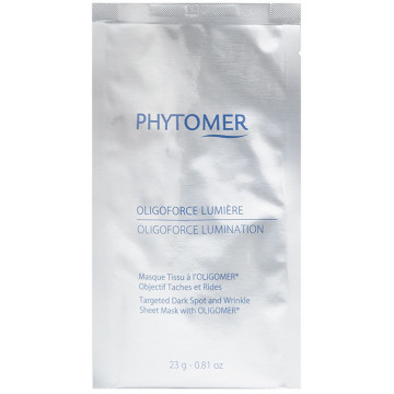 Купить - Phytomer Oligoforce Lumination Sheet Mask - Восстанавливающая, осветляющая тканевая маска против морщин и пигментных пятен