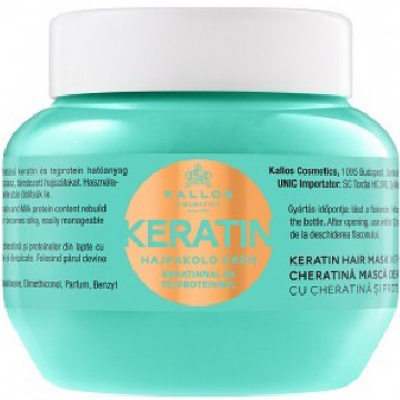 Купить - Kallos Keratin Hair Mask with Keratin and Milk Protein For Dry, Damaged And Chemically Treated Hair - Маска для волос с кератином