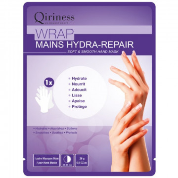 Купить - Qiriness Wrap Mains Hydra-Repair Soft&Smooth Hand Mask - Смягчающая и разглаживающая маска для кожи рук