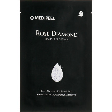 Купить - Medi Peel Rose Diamond Radiant Glow Mask - Маска с алмазной пудрой для сияния кожи лица