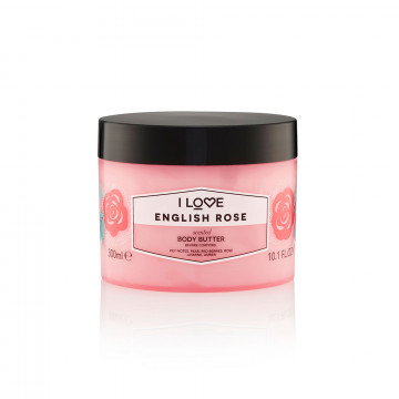 Купить - I Love English Rose Body Butter - Масло для тела "Английская роза"