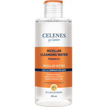 Купить - Celenes Sea Buckthorn Micellar Cleansing Water - Мицеллярная вода с облепихой для жирной и комбинированной кожи