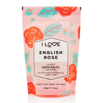 Купить - I Love English Rose Bath Salt - Соль для ванны "Английская роза"