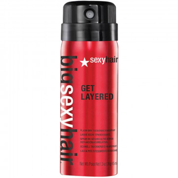 Купить - Sexy Hair Get Layered Flash Dry Thickening Hairspray - Сухой лак-аэрозоль сильной фиксации