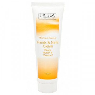 Купить - Dr. Sea Hands & Nails Cream - Мультивитаминный оздоравливающий крем для рук и ногтей с маслом манго и витамином Е