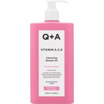 Купить - Q+A Vitamin ACE Cleansing Shower Oil - Витаминизированное масло для душа