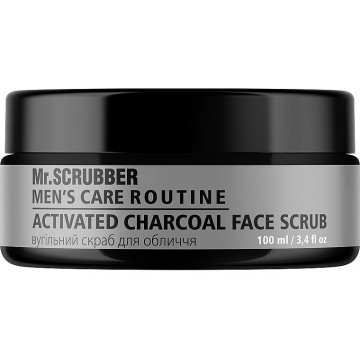 Купить - Mr.Scrubber Men's Care Routine Charcoal Face Scrub - Угольный скраб для лица