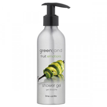 Купить - Greenland Fruit Emotions Shower Gel Lime-Vanilla - Гель для душа с помпой Лайм-Ваниль