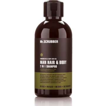 Купить - Mr.Scrubber Solid Man Hair&Body Shampoo 2 in 1 - Мужской шампунь для волос и тела