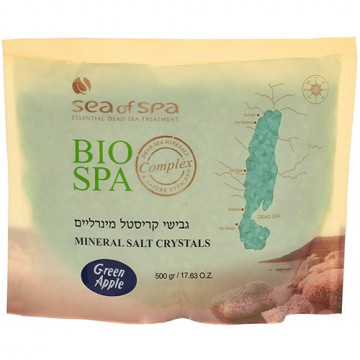 Купить - Sea of SPA Bio Spa Mineral Salt Crystals - Соль Мертвого моря цветная ароматическая (Green Apple)