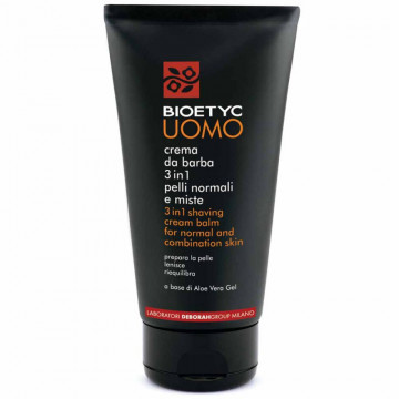 Купить - Deborah Bioetyc Uomo 3 in 1 Shaving Cream For Normal and Combination Skin - Мужской крем для бритья для нормальной и комбинированной кожи