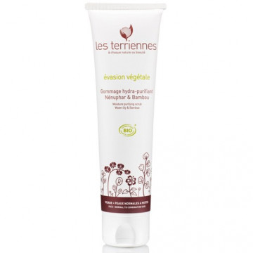 Купить - Les Terriennes Moisture purifying scrub Water lily & Bamboo - Увлажняющий очищающий скраб для лица Лилия/Бамбук