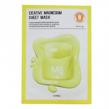 Купить - A'Pieu Cicative Magnesum Sheet Mask - Лечебная тканева маска для лица