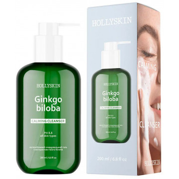 Купить - Hollyskin Ginkgo Biloba Calming Cleanser - Успокаивающий очищающий гель с эктрактом гинкго билоба