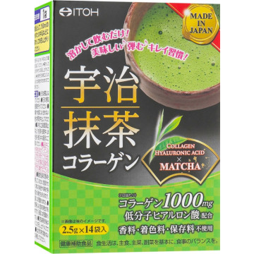 Купить - Itoh Green Tea Collagen Uji Matcha Collagen - Пищевая добавка "Матча чай с коллагеном"