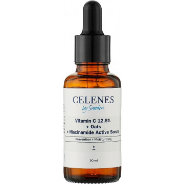 Купить - Celenes Vitamin C 12,5% + Oats + Niacinamide Active Serum - Активная сыворотка с витаминами для кожи лица