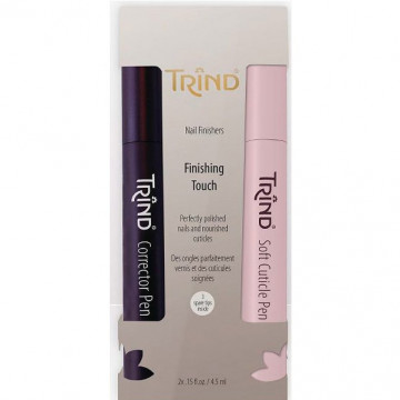 Купить - Trind Corrector Pen + Soft Cuticle Pen Set - Набор карандашей для коррекции лака и ухода за кутикулами