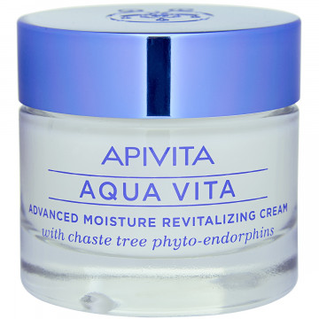 Купить - Apivita Aqua Vita Advanced Moisture Revitalizing Cream for Very Dry Skin - Интенсивно увлажняющий крем с фитоэндорфинами авраамового дерева для очень сухой кожи