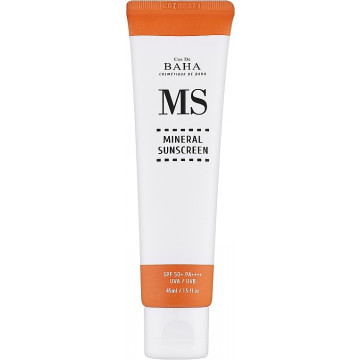 Купить - Cos De BAHA MS Mineral Sunscreen SPF50+ - Увлажняющий солнцезащитный крем для лица с минералами