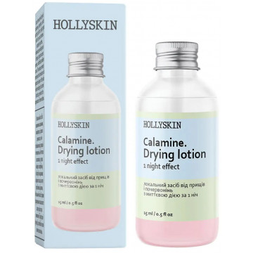 Купить - Hollyskin Calamine Drying Lotion - Локальное средство от прыщей и покраснений с мгновенным действием за 1 ночь