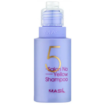 Купить - Masil 5 Salon No Yellow Shampoo - Тонирующий шампунь для осветленных волос