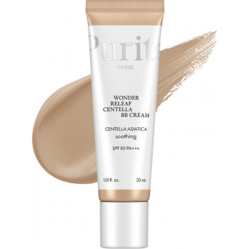 Купить - Purito Wonder Releaf Centella BB Cream SPF 80 PA+++ - BB крем для чувствительной кожи с экстрактом центеллы 