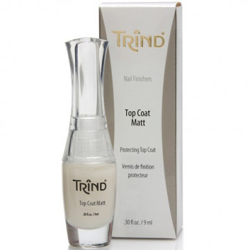 Купить - Trind Nail Finishers Caring Top Coat Matt - Ухаживающий закрепитель лака, матовый