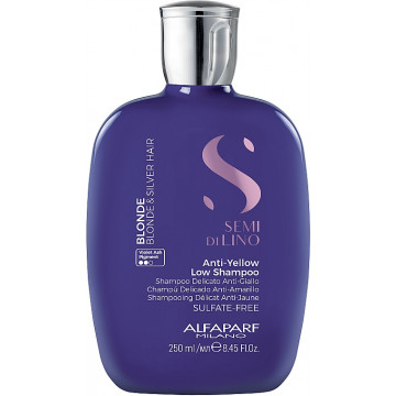 Купить - Alfaparf Milano Semi Di Lino Blonde Intense Anti-Yellow Low Shampoo - Шампунь для нейтрализации желтзны