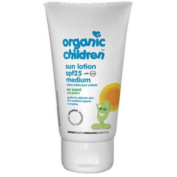 Купить - Green People Child' Sun Lotion SPF25 No scent - Солнцезащитный лосьон для детей SPF25 без запаха