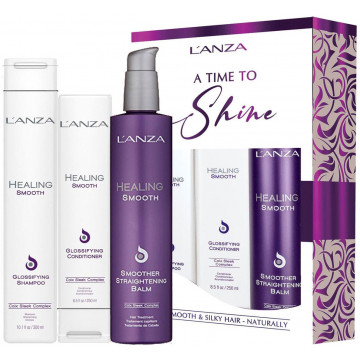 Купить - L'anza Healing Smooth Holiday Trio Box - Подарочный набор для разглаживания волос