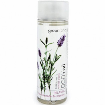 Купить - Greenland Pure & White Body Oil French Lavender & Rosemary - Масло для тела Французская Лаванда-Розмарин