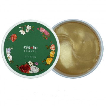 Купить - Eyenlip Gold and Snail Hydrogel Eye Patch - Гидрогелевые патчи с золотом и улиточным муцином для кожи вокруг глаз