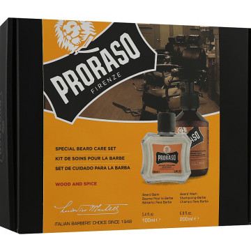 Купить - Proraso Wood And Spice Beard Care Set - Подарочный набор для ухода за бородой