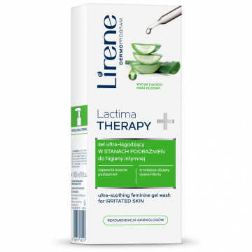 Купить - Lirene Lactima Therapy Ultra-soothing Feminine Gel Wash For Irritated Skin - Гель для интимной гигиены "Ультра-успокаивающий" для раздраженной кожи